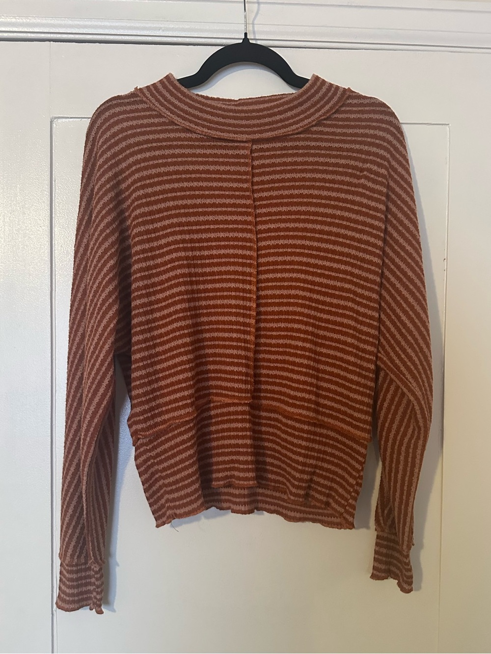 Willow + Root Orange Knit Top